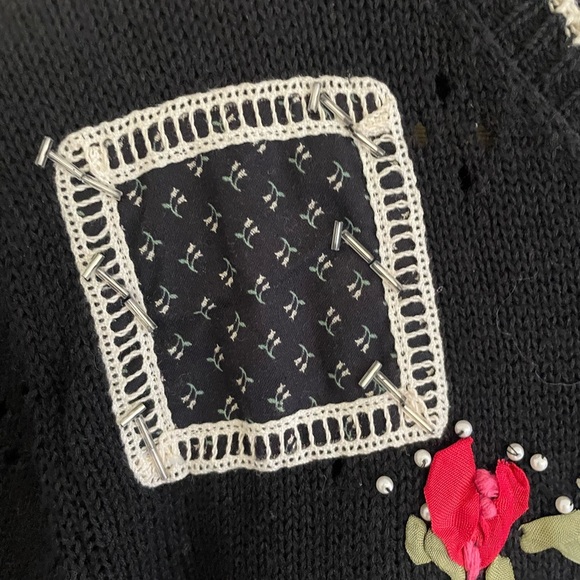 Susan Bristol | 1992 hand embroidery seamstress sweater. NWT. Size medium - Picture 2 of 8